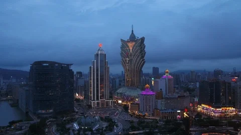 Macau drone 4K Stock Footage 117463861