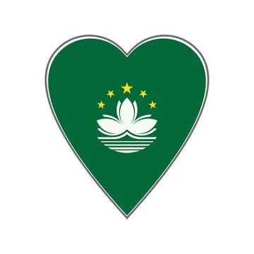 Macau flag icon design Stock Illustration