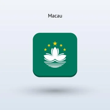 Macau flag icon Stock Illustration