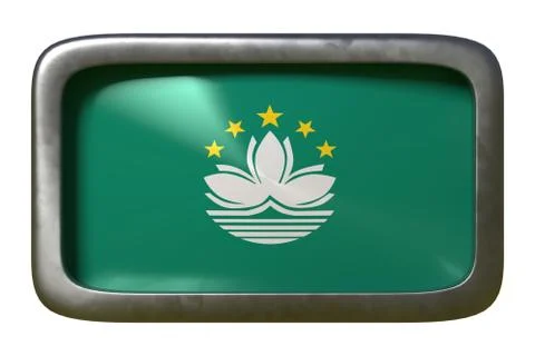 Macau flag sign Stock Illustration