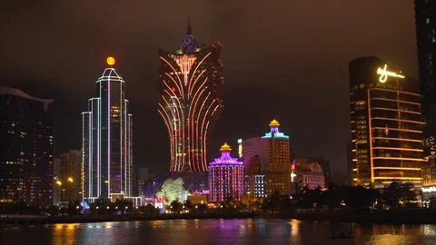 Macau lisboa Stock Footage 119404876
