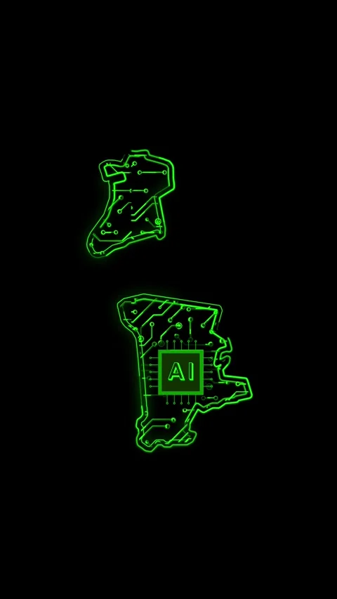 Macau Map AI Chipset Technology Opener 스톡 동영상 337172025