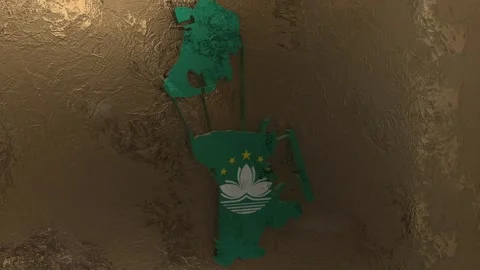 Macau Map 库存影片 277924658