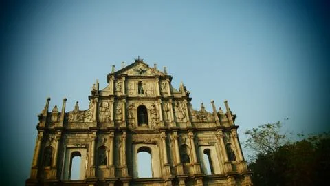 Macau Monument architecture Stock Photos