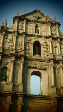 Macau Monument architecture Stock Photos