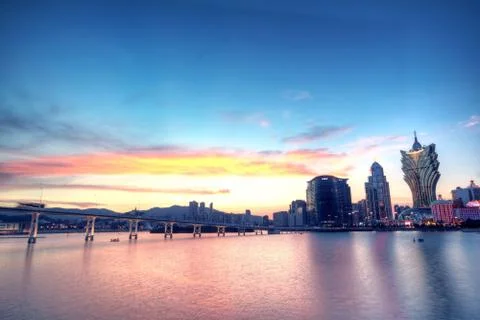 Macau at night Stock Photos