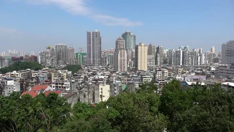Macau Old City Stock Footage 81536484