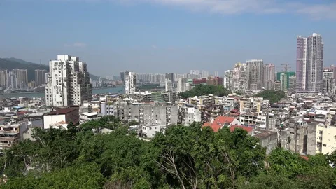 Macau Old City Stock Footage 81687169