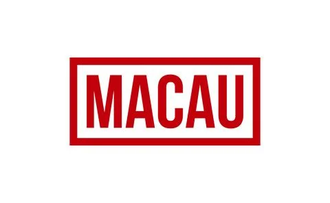 Macau Rubber Stamp Seal Vector Stock Illustration
