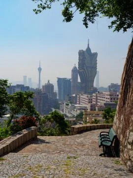 Macau skyline Stock Photos