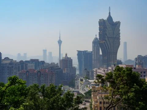 Macau skyline Stock Photos