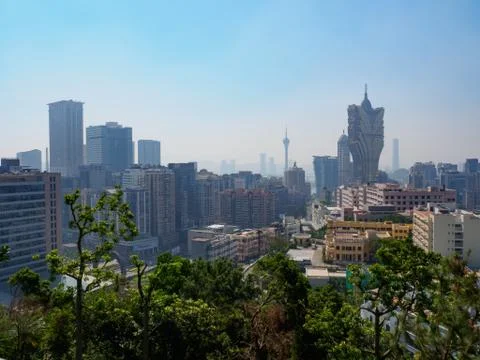 Macau skyline Stock Photos