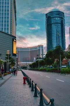 Macau streets Stock Photos