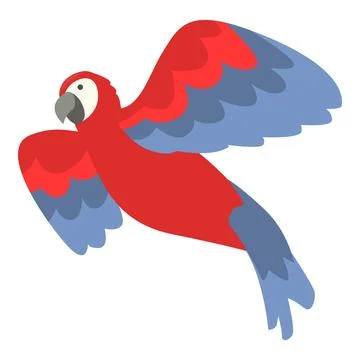 Macaw icon cartoon vector. Bird parrot 스톡 일러스트