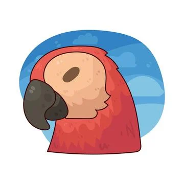 Macaw illustration Stock Illustration