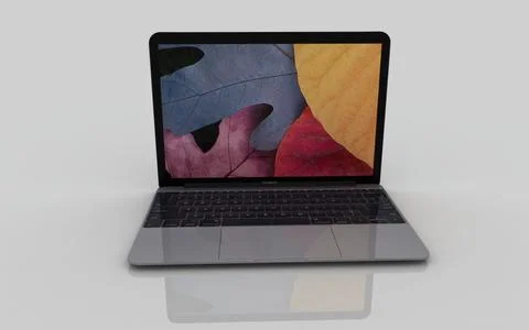 MacBook 2015 Gray 3D Model