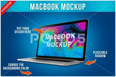 MacBook Mockup Modello PSD
