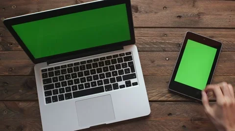 Macbook pro and smartphone Stock Footage 63376330