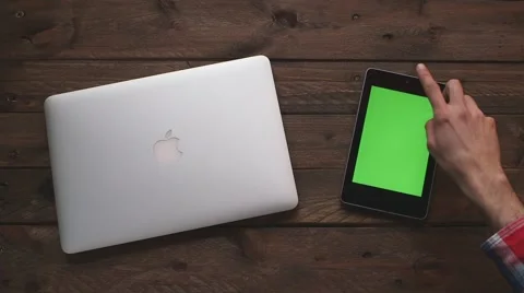 Macbook pro and smartphone Stock Footage 63432932