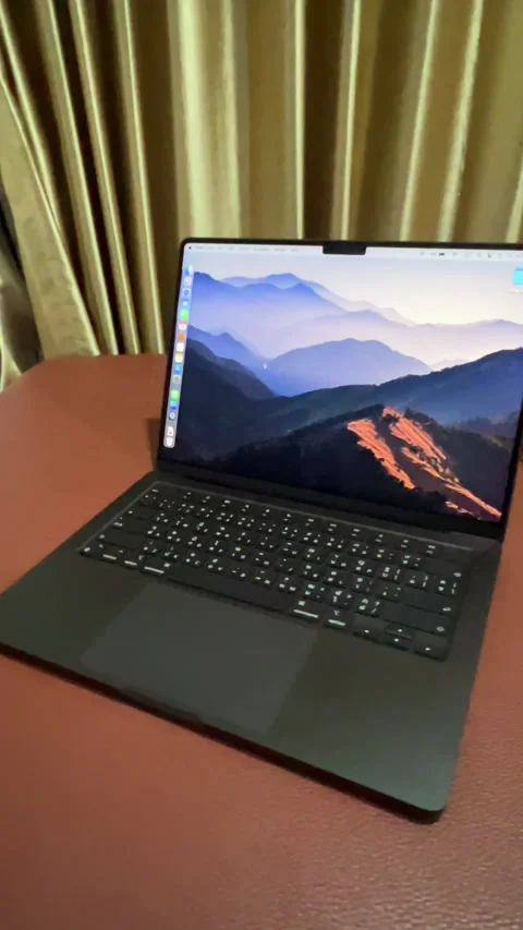 MacBook Pro M4 , a modern professional workspace ,11 Aug 2025 ,Thailand. Stock Footage 314666965