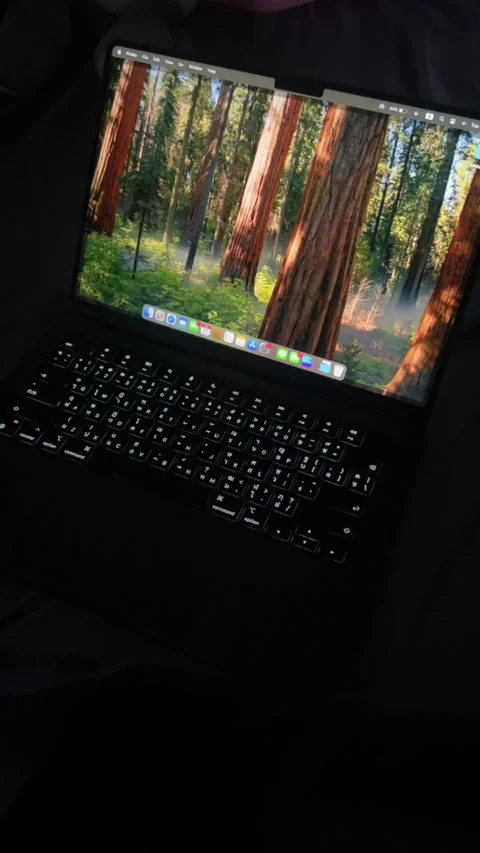 MacBook Pro M4 , a modern professional workspace ,11 Aug 2025 ,Thailand. Stock Footage 314666994