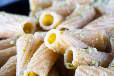 Maccheroni in close up Stock Photos