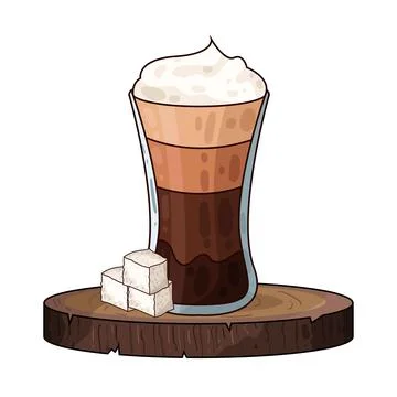 Macchiato illustration Stock Illustration