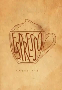 Macciato cup craft Stock Illustration