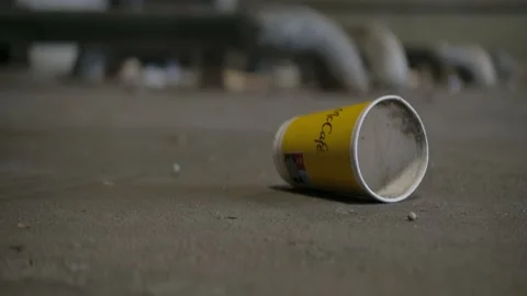 MacDonalds Cup Sidewaymotion 2 Stock Footage 166215933