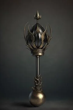 Mace of the black crown Stock Illustration