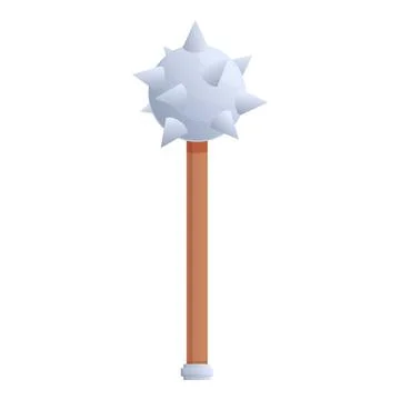 Mace weapon icon cartoon vector. Casino slot Stock Illustration