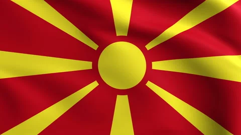 Macedonia Flag Background 4k 스톡 동영상 68763367