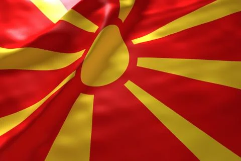 Macedonia flag background Stock Illustration
