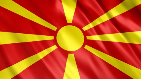 Macedonia Flag Stock Footage 123779122