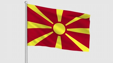 Macedonia Flag Stock Footage 219407233