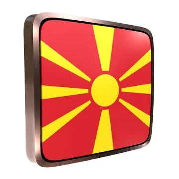Macedonia flag icon Stock Illustration