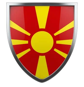Macedonia flag Stock Illustration