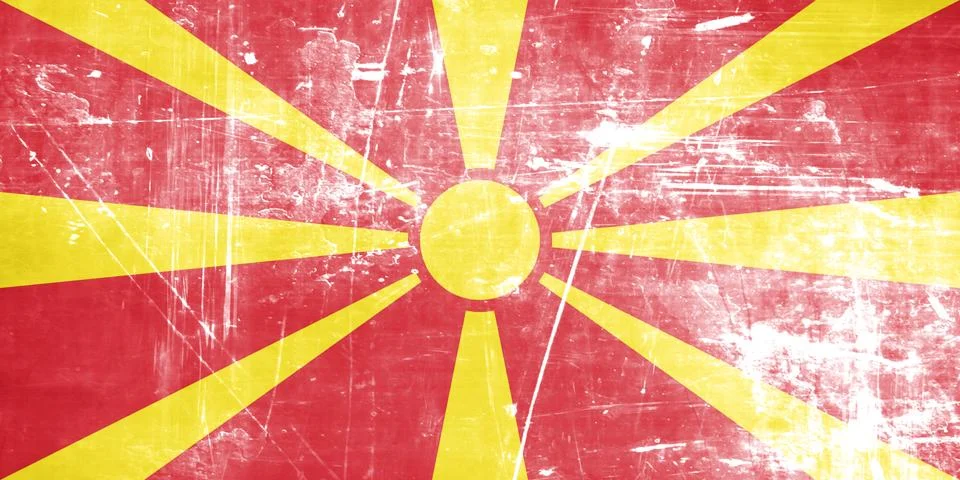 Macedonia flag Stock Illustration