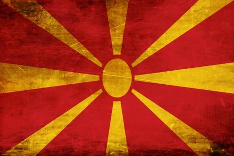 Macedonia flag Stock Illustration