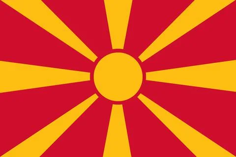 Macedonia flag pattern background illustration large file Stock Illustration