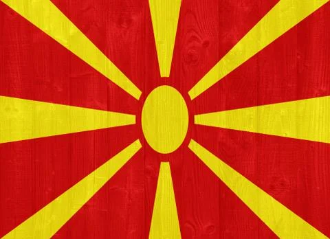 Macedonia flag Stock Photos