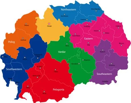 Macedonia map Stock Illustration