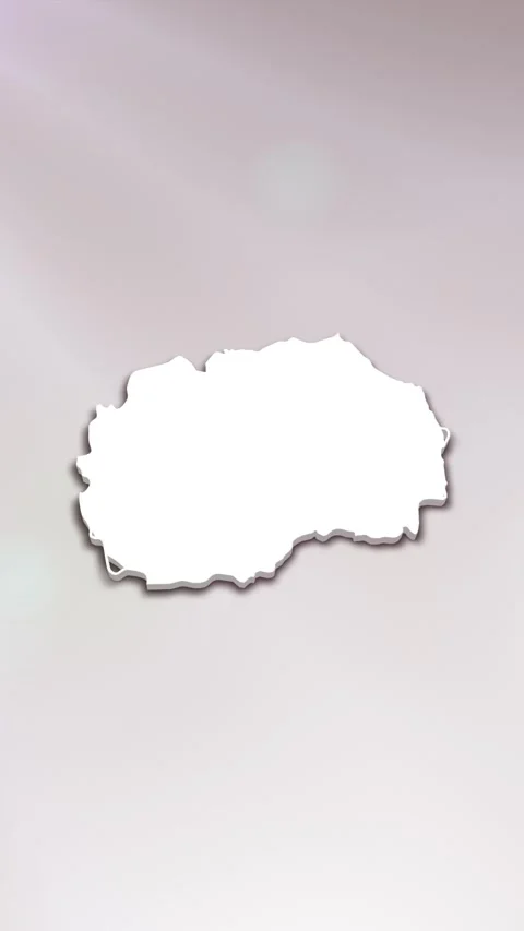 Macedonia Map Intro Stock Footage 261660526
