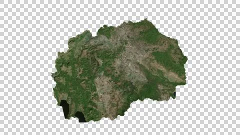Macedonia North Map Stock Illustration
