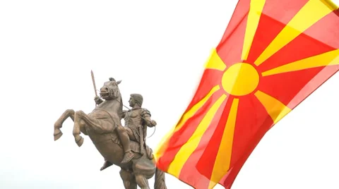 Macedonia Square, Skopje Video stock 34977720