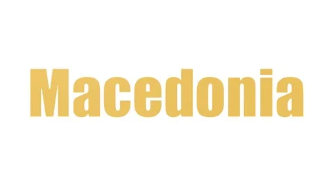 Macedonia Tag Cloud Animated Isolated Video stock 103654713