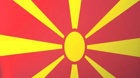 Macedonia Waving Flag Stock Footage 10762136