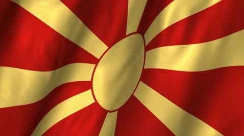 Macedonia Waving Flag Stock Footage 12303367