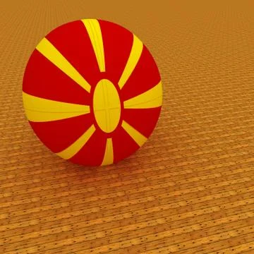 Macedonian basketball Stock Illustration