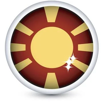Macedonian flag button Macedonian sphere flag button, isolated vector on w... 스톡 사진